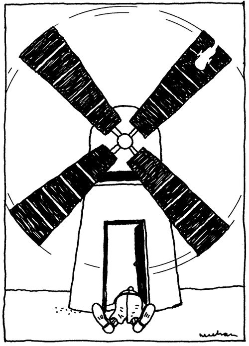 Windmill accident.