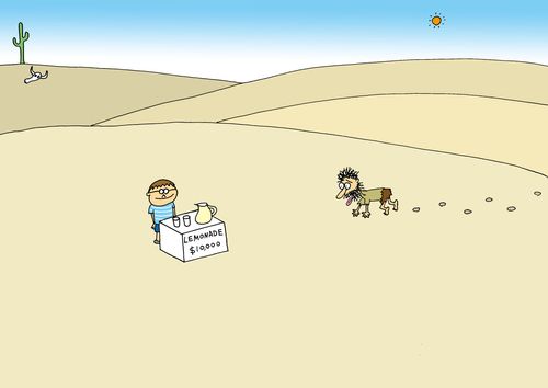 Lemonade Stand in the Desert
