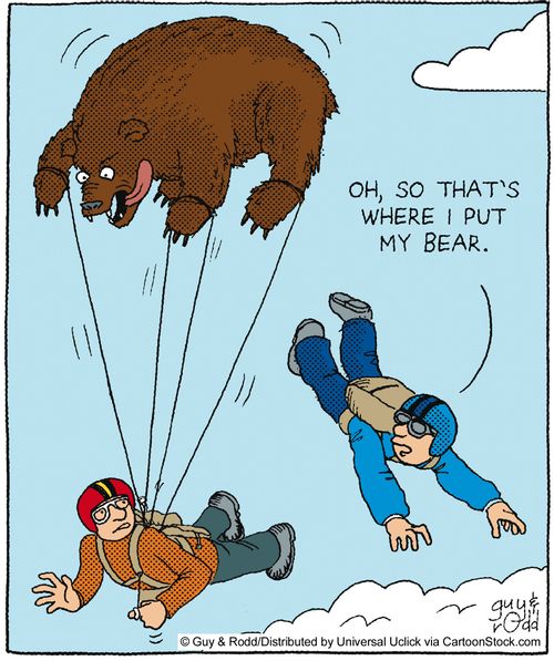 'Oh, so that's where I put my bear.'