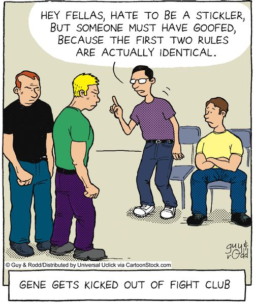 Gene Gets Kicked Out of Fight Club.