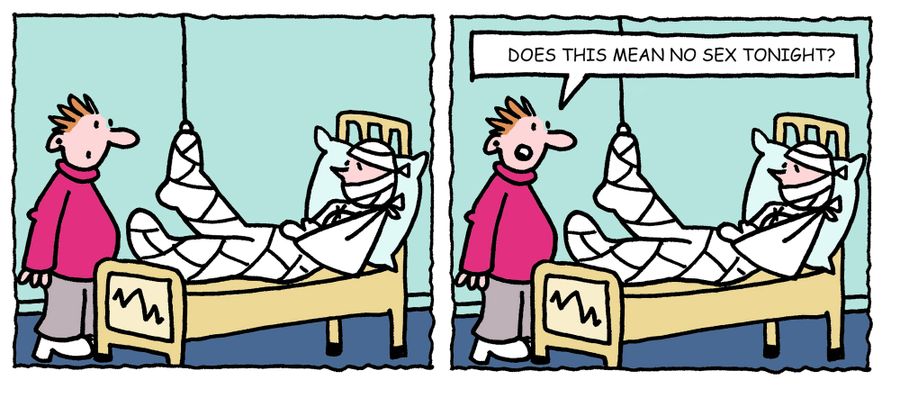 'Does this mean no sex tonight?'