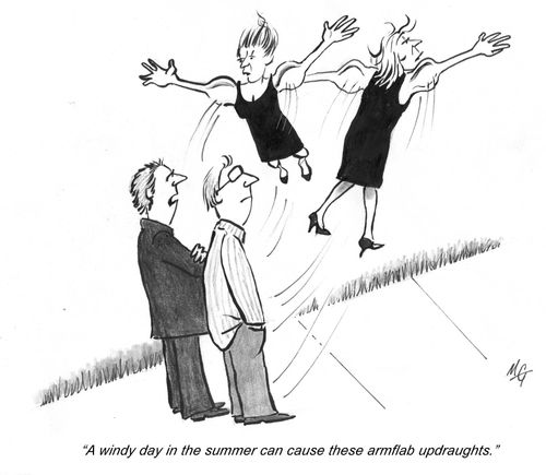 'A windy day in the summer can cause these armflab updraughts.'