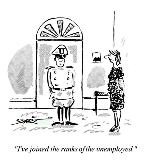 'I've joined the ranks of the unemployed.'