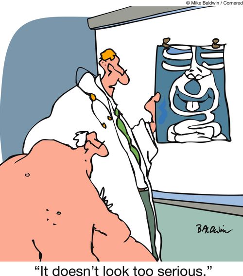 'Luckily, it doesn't look too serious.'