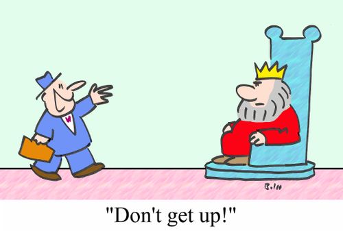 'Don't get up!'