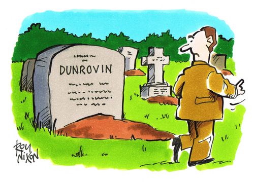 Name on gravestone - DUNROVIN.