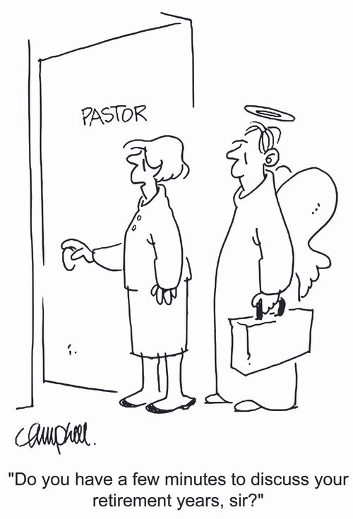 'Do you have a few minutes to discuss your retirement years, sir?'