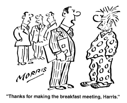 Thanks for making the breakfast meeting, Harris.