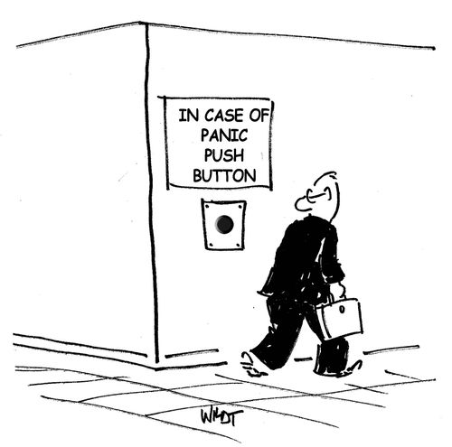 In case of panic, push button.
