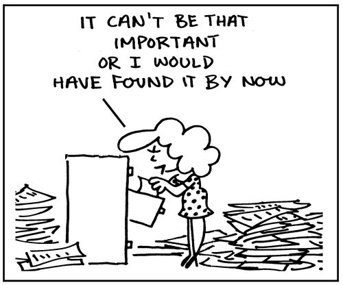 'It can't be that important or I would have found it by now'