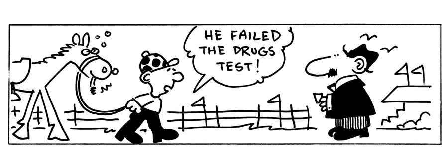 He failed the drugs test!