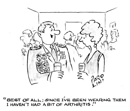 'Best of all; since I've been wearing them I haven't had a bit of arthritis.'