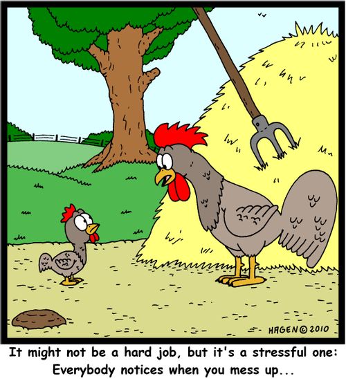 It might not be a hard job, but it's a stressful one: Everybody notices when you mess up...'
