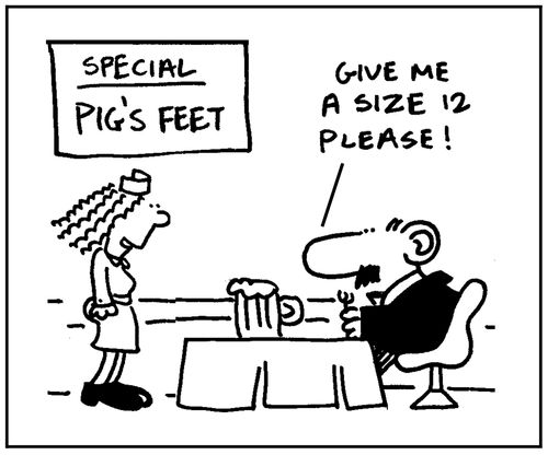 'Give me a size 12 please.'