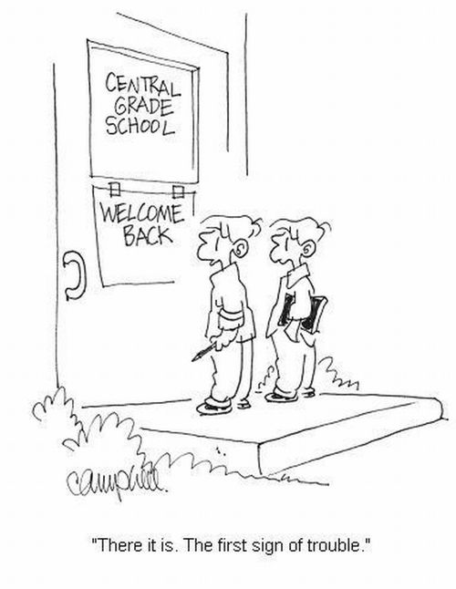 'There it is. The first sign of trouble.'