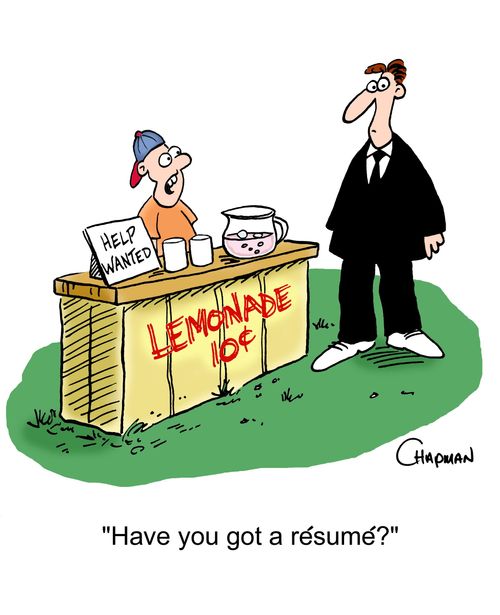 'Have you got a resume?'