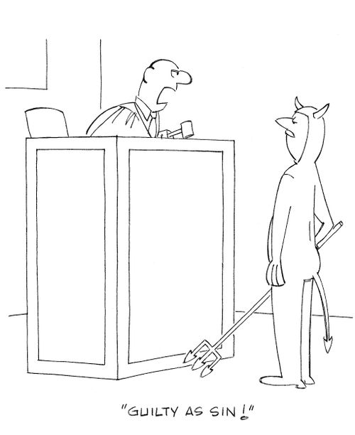'Guilty as sin!'