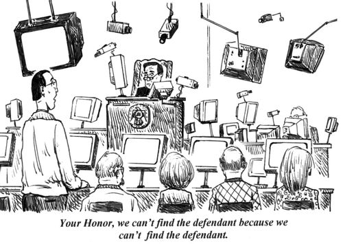 'Your Honor, we can't find the defendant because we can't find the defendant.'