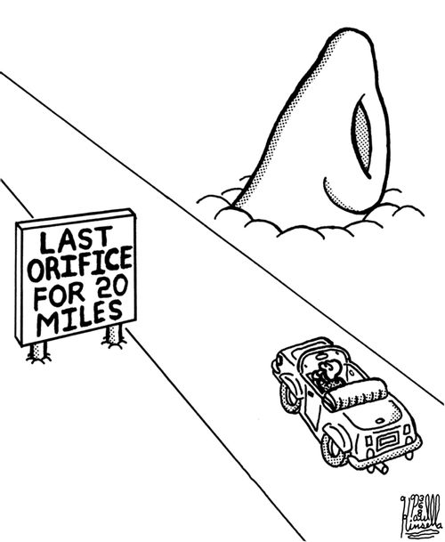 Last orifice for 20 miles.