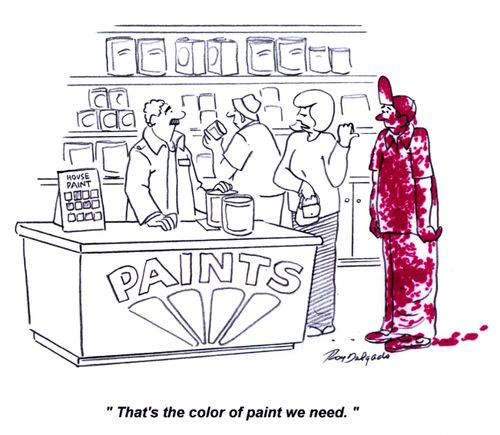 'That's the color paint we need.'