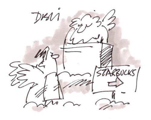 Starbucks in Heaven.