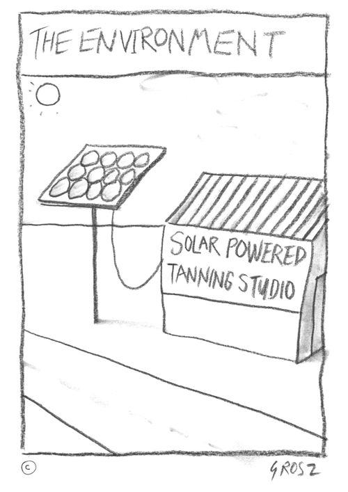Solar-Powered Tanning Station