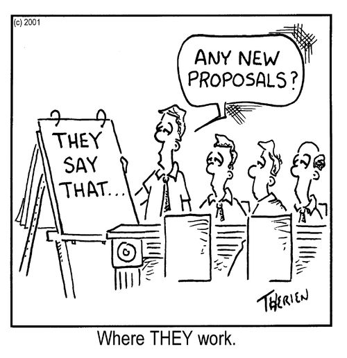 "Any new proposals?"