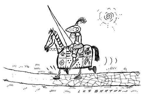 Knight in heavy armour