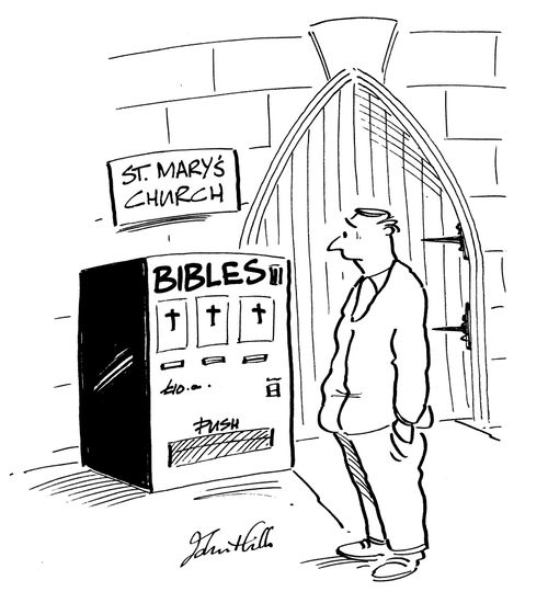 Bible Vending Machine.