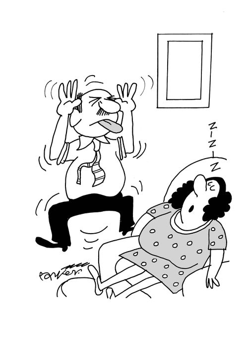 Immature, taunting husband.