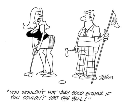 'You wouldn't be very good either if you couldn't see the ball!'