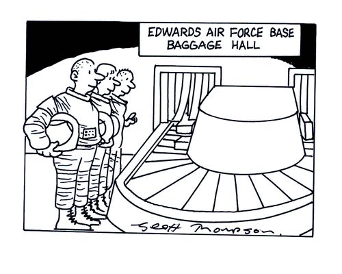 Edwards Air Force Base Baggage Hall.