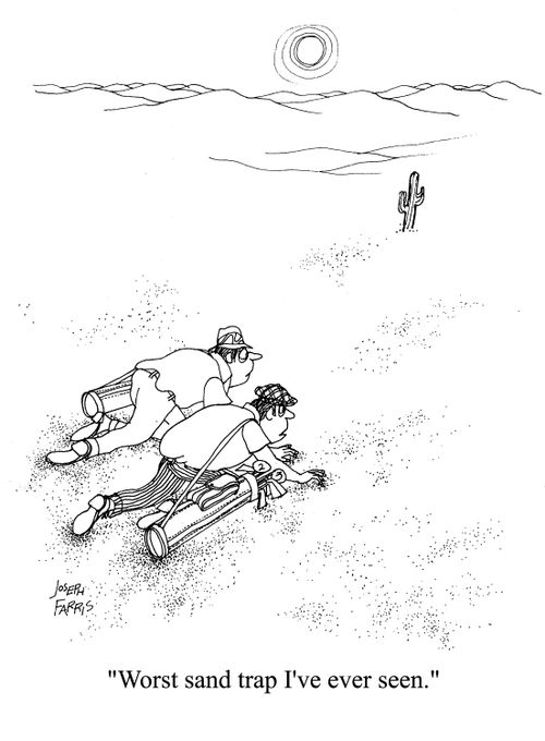'Worst sand trap I've ever seen.'