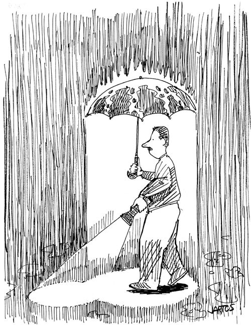 Man in the Rain.