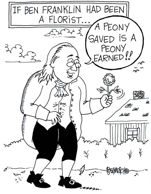 If Ben Franklin had been a florist