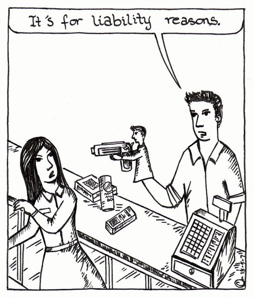 'It's for liability reasons.'