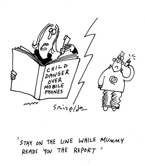 'Stay on the line while Mummy reads you the Report.'