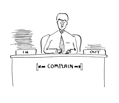 In, Out, Complain.