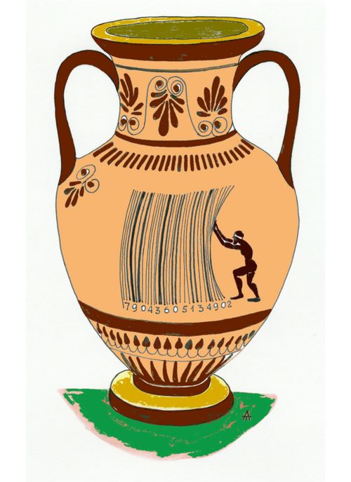 Barcode on Ancient Greek Vase