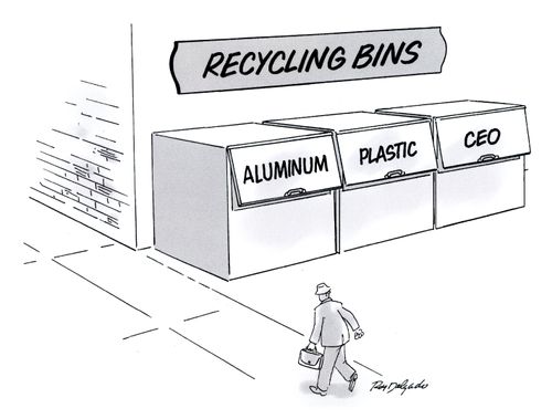 Recycling bins - aluminum, plastic, CEO.
