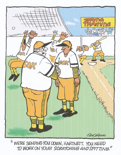 'We're sending you down, Hartnett. You need to work on your scratching and spitting.'