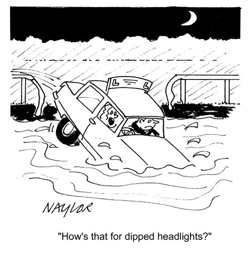 'How's that for dipped headlights?'