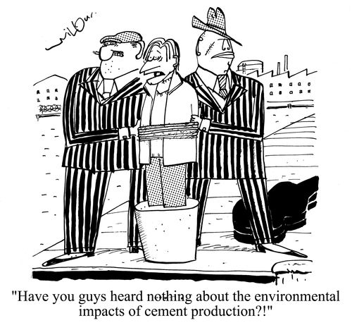 'Have you guys heard nothing about the environmental impacts of cement production?!'