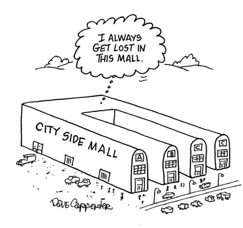'I always get lost in this mall.'