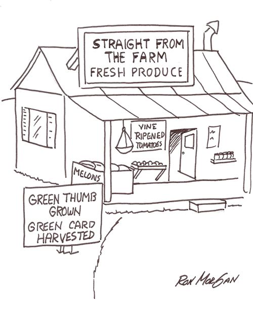 Farmer boasts of green thumb.