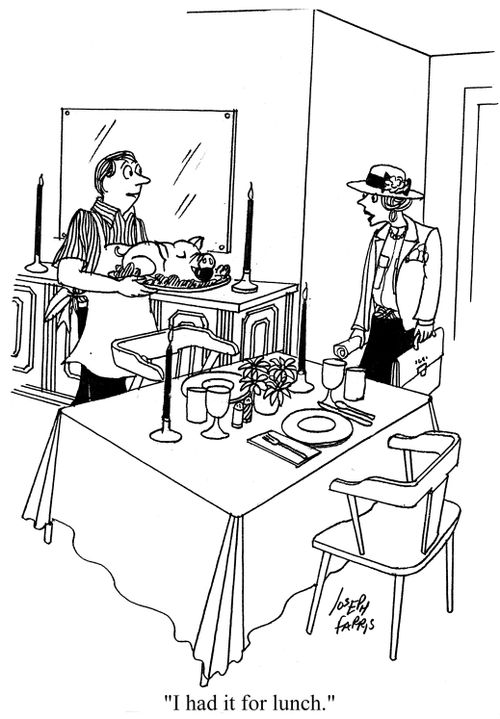 'I had it for lunch.'
