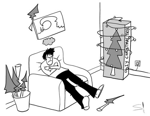 Don't Involve Yourself Christmas Tree.