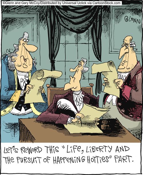 'Let's reward this 'Life, Liberty and the Pursuit of Happening Hotties' part.