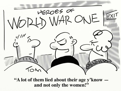 'A lot of them lied about their age y'know - and not only the women!'