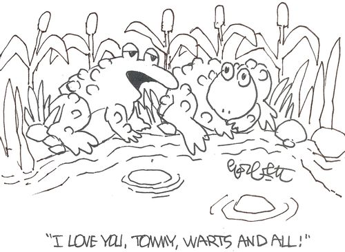 'I love you, Tommy, warts and all!'